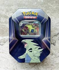 New Sealed Pokemon Tyranitar Triple Whammy Tin Booster Pack ...