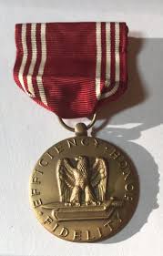 Military Good Conduct Medal with red and white ribbon pin | eBay