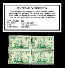 U.S.S. Constitution Postage Stamps - Vintage (issued 1n 1947 ...