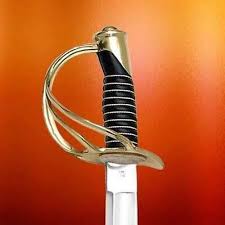 Civil War M1840 Replica Heavy Cavalry Officer's Sword 41" & Scabbard Collectible | eBay