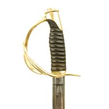 Original U.S. Civil War Model 1860 Nickel-Plated Light Cavalry Saber w – International Military Antiques