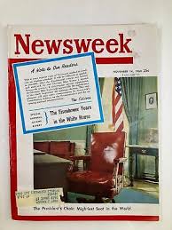 VTG Newsweek Magazine November 14 1960 The President's Chair The Mightiest Seat | eBay