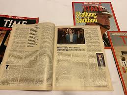 TIME MAGAZINE THE GULF WAR SET OF FOUR ALL 1991 | eBay