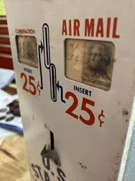 Vintage Postage Stamp Machine Vending Post Office Antique Postal Service NO KEY | eBay Australia