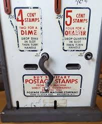 Vintage 4 & 5 Cent stamp Double Slot Stamp Machine Brooklyn NY sold AS IS parts | eBay