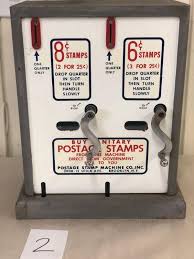 Lot 2 Postage Stamp Machine w/ Key | EstateSales.org