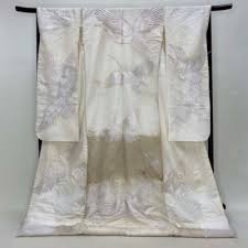 Japanese kimono colored uchikake furisode embroidery vintage furisode silk F/S | eBay