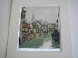 HANS FIGURA - COLOGNE - KÖLN - ORIGINAL SIGNED ETCHING ON ...