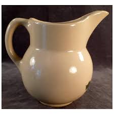 1950's Vintage Watt Pottery #15 Starflower Design Cream ...