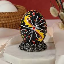 Real Ukrainian Egg - Golden Crowned Guardian Pysanka ...