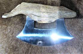 Alaskisch Inuit geschnitzte Messer Birke ULU ""Humpback Whale"" Native Eskimo Art Indianer" - Etsy.de