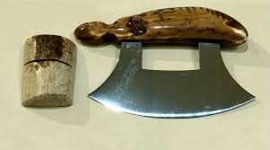 ARTIFACT HANDLED ULU KNIFE - Julie's Genuine Alaskan