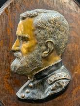 Sold at Auction: Bronze Relief Ulysses S Grant Wall Plaque