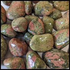 Unakite, Tumbled Stone, Individual| The Gem Shop, Inc.