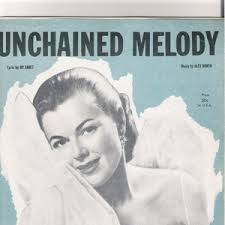 Vintage Sheet Music UNCHAINED MELODY 1955 Barbara Hale Elroy ...