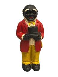 Circa 1950's Uncle Moe Cast Iron Gigural Coin Still Bank