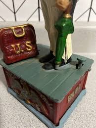 Rare Vintage Cast Iron Mechanical UNCLE SAM Coin Mechanical ...