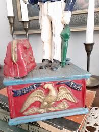 Uncle Sam Cast Iron Piggy Bank - Collectible USA - Man Cave ...