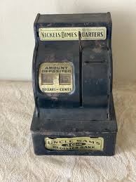 Uncle Sam's 3 Coin Register Bank Metal Cash Register | eBay
