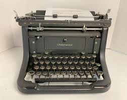 Underwood Typewriter in 3-star Condition, Functional Antique Typing Machine, Classic Desktop Model M, 1938 - Etsy