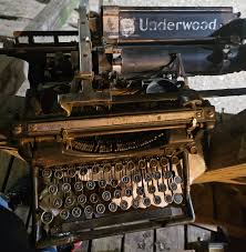 Late 1800s Underwood typewriter