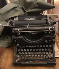 Special Underwood Typewriter Antique W Original Cover Green Black Glass Keys | eBay