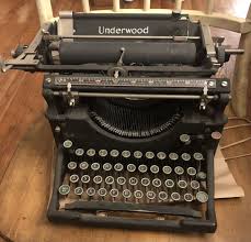 Special Underwood Typewriter Antique W Original Cover Green Black Glass Keys | eBay UK