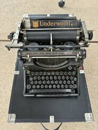 Vintage 1917 Underwood Standard Typewriter No. 5 Deco Hemingway Rare Classic | eBay