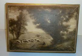 NBC Uneeda Biscuit 1920's Tin, Boy, Dog, Sheep, 11"x5.5 ...