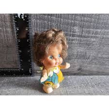 Vintage Vinyl and Hard Plastic 4.5" Big Head Doll Brunette ...