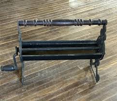 Antique/Vintage Cast Iron Newspaper Log Roller Fireplace ...