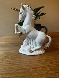 Vintage Unicorn Statue With Gold Accents - Etsy