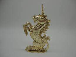 Torino Gold Tone Metal Unicorn Earring Holder,collectible ...