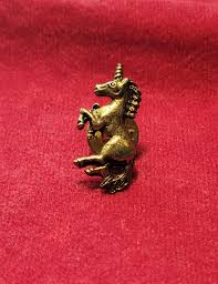 Vintage Unicorn Lapel/hat Pin Antiqued Golden Finish - Etsy
