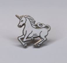 Vintage Enamel Pin White Unicorn Novelty Pin Made In Taiwan | eBay
