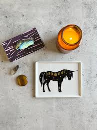 Cosmic Unicorn Moon Phases Catchall Dish Tray for Crystal ...