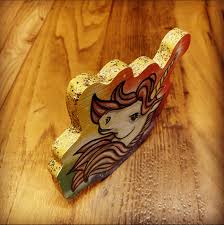 Unicorn Print on wood – Daniel Curran Art