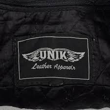 Small1980s Biker Jacket Black Leather Fringe Purple Rose Zip ...