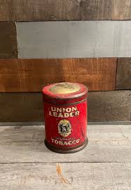 Vintage domed lid round Union Leader Tobacco tin | eBay