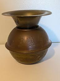 Vintage Northern Pacific Railroad Weighted Spittoon. Double ...