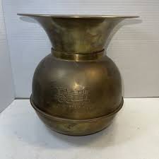 Vintage UNION PACIFIC RAILROAD Weighted Brass Spittoon | eBay