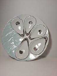 AQUA, ACCENT ANTIQUE5 WELL OYSTER PLATE | eBay