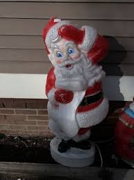 Vintage Union Products 43" BLOW MOLD Santa Claus Naughty ...