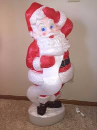 Vintage 43" Union Christmas Santa With List Lighted Blow ...