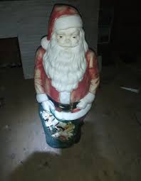 Vintage Plastic Empire Santa Claus Christmas Blow Mold Good ...