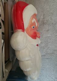 Vintage Blow Mold Santa Hanging Christmas 21x14 Wall ...