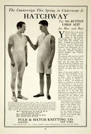 1922 Ad Fuld Hatch Knitting Company No Button Union Suit ...