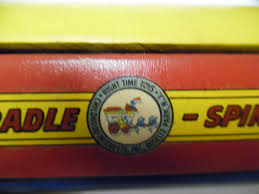 Vintage Wood Cradle Spin Toy, Right Time Toys, Cradle Toy ...