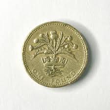 1984 Elizabeth II D G REG F D Scottish Thistle One Pound ...