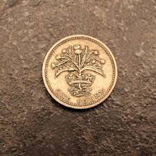 1984 Elizabeth One Pound Error Coin -Upside Down- "nemo me ...